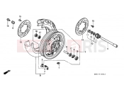 HONDA PC800K Pacific Coast 1989 F-13 FRONT WHEEL