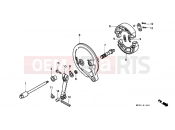 HONDA PC800K Pacific Coast 1989 F-14 REAR BRAKE PANEL