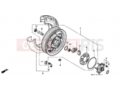 HONDA PC800K Pacific Coast 1989 F-15 REAR WHEEL