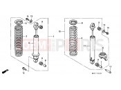HONDA PC800K Pacific Coast 1989 F-26 REAR SHOCK ABSORBER