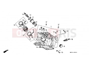 HONDA PC800L Pacific Coast 1990 E-2-1 CYLINDER HEAD (REAR)