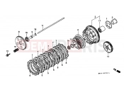 HONDA PC800L Pacific Coast 1990 E-7 CLUTCH