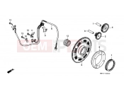 HONDA PC800L Pacific Coast 1990 E-8 IGNITION DISTRIBUTOR GENERATOR
