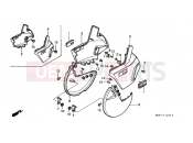 HONDA PC800L Pacific Coast 1990 F-12 FRONT DISC COVER