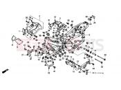 HONDA PC800L Pacific Coast 1990 F-35 FRAME HOUSING