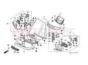 HONDA PC800L Pacific Coast 1990 F-37 WINDSCREEN