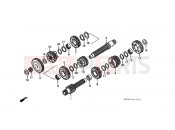 HONDA ST1100N Pan-European 1992 E-17 TRANSMISSION