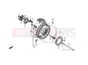 HONDA ST1100N Pan-European 1992 F-15 REAR WHEEL