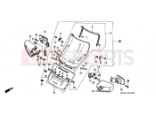 HONDA ST1100N Pan-European 1992 F-37 WINDSCREEN