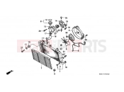 HONDA ST1100T Pan-European 1996 F-33 ​​RADIATOR