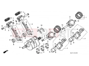 HONDA ST1100V Pan-European 1997 E-16 CRANKSHAFT / PISTON