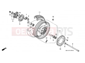 HONDA ST1100V Pan-European 1997 F-15 REAR WHEEL (ST1100)