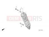 HONDA ST1100V Pan-European 1997 F-26 REAR SHOCK ABSORBER