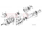HONDA ST1100W Pan-European 1998 E-1 FRONT COVER / TIMING BELT