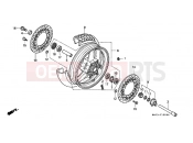 HONDA ST1100W Pan-European 1998 F-12 FRONT WHEEL (ST1100)