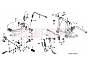 HONDA ST1100W Pan-European 1998 F-23 PEDAL / SUPPORT