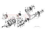 HONDA ST1100AP Pan-European ABS 1993 E-1 FRONT COVER / TIMING BELT