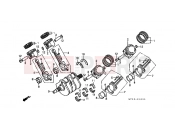 HONDA ST1100AP Pan-European ABS 1993 E-16 CRANKSHAFT / PISTON