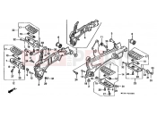 HONDA ST1100AP Pan-European ABS 1993 F-24 FOOTREST