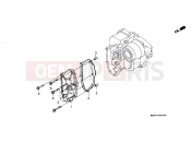 HONDA ST1100PP Pan-European Police 1993 E-6 TRANSMISSION COVER