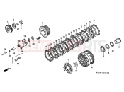 HONDA ST1100PP Pan-European Police 1993 E-8 CLUTCH