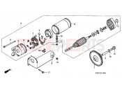 HONDA ST1100PP Pan-European Police 1993 E-11 STARTER ENGINE
