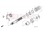 HONDA ST1100PP Pan-European Police 1993 E-13 PRIMARY AXLE