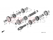 HONDA ST1100PP Pan-European Police 1993 E-17 TRANSMISSION
