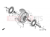 HONDA ST1100PP Pan-European Police 1993 F-12 FRONT WHEEL