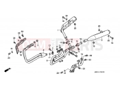 HONDA ST1100PP Pan-European Police 1993 F-22 EXHAUST DRUM