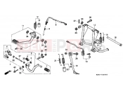 HONDA ST1100PP Pan-European Police 1993 F-23 PEDAL / SUPPORT