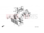 HONDA ST1100PP Pan-European Police 1993 F-33 ​​RADIATOR