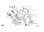 HONDA ST1100PP Pan-European Police 1993 F-37 WINDSCREEN (ST1100PP)