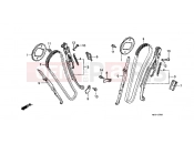 HONDA NTV600J REVERE 1988 E-5 TIMING CHAIN ​​/ TENSIONER