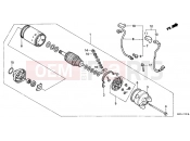 HONDA NTV600J REVERE 1988 E-11 STARTER ENGINE