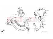 HONDA NTV600J REVERE 1988 E-17 WATER PIPE