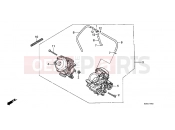 HONDA NTV600J REVERE 1988 E-19 CARBURETOR INSTALLATION.