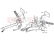 HONDA NTV600J REVERE 1988 F-3 SWITCH / CABLE
