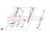 HONDA NTV600J REVERE 1988 F-8 FRONT FORK