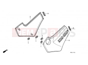 HONDA NTV600J REVERE 1988 F-17 SIDE COVER