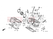 HONDA NTV600K REVERE 1989 E-3-1 CYLINDER / CYLINDER HEAD (REAR)