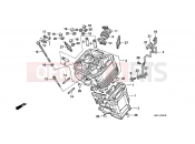 HONDA NTV650K REVERE 1989 E-3 CYLINDER / CYLINDER HEAD (FRONT)