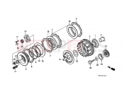 HONDA NTV650K REVERE 1989 E-7 CLUTCH