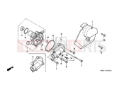 HONDA NTV650K REVERE 1989 E-10 WATER PUMP