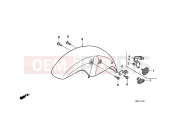 HONDA NTV650K REVERE 1989 F-7 FRONT FENDER