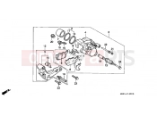 HONDA NTV650K REVERE 1989 F-12 REAR BRAKE CALIPER