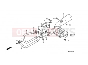 HONDA NTV650K REVERE 1989 F-20 EXHAUST DRUM