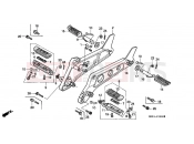 HONDA NTV650K REVERE 1989 F-22 FOOTREST