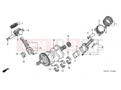 HONDA ST1300A2 ST1300 2002 E-15 CRANKSHAFT / PISTON
