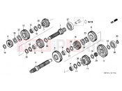 HONDA ST1300A2 ST1300 2002 E-17 TRANSMISSION